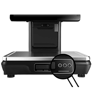 Touch Screen POS Scale side view