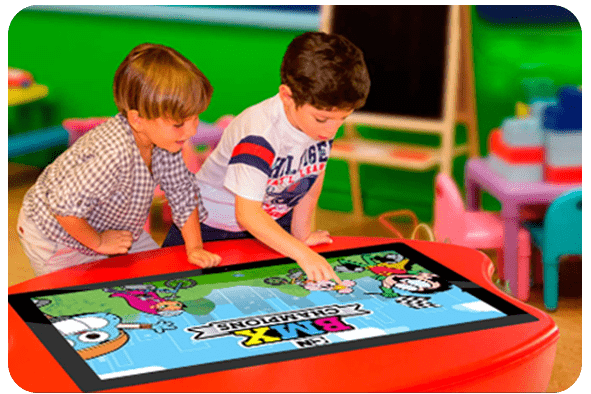 Interactive gaming touch table
