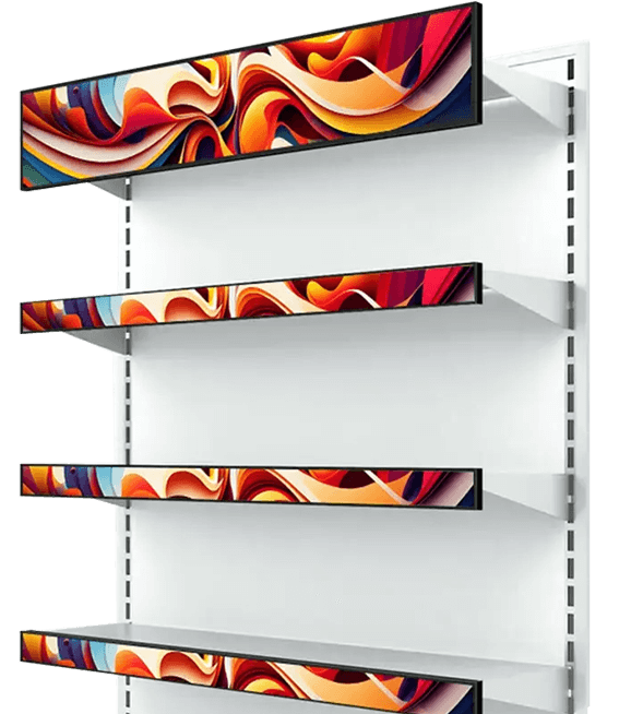 Stretched Bar shelf display