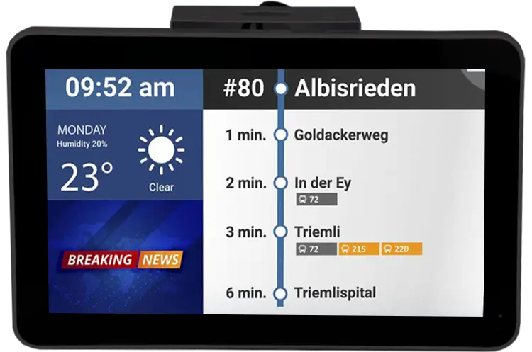 Digital Bus Signage