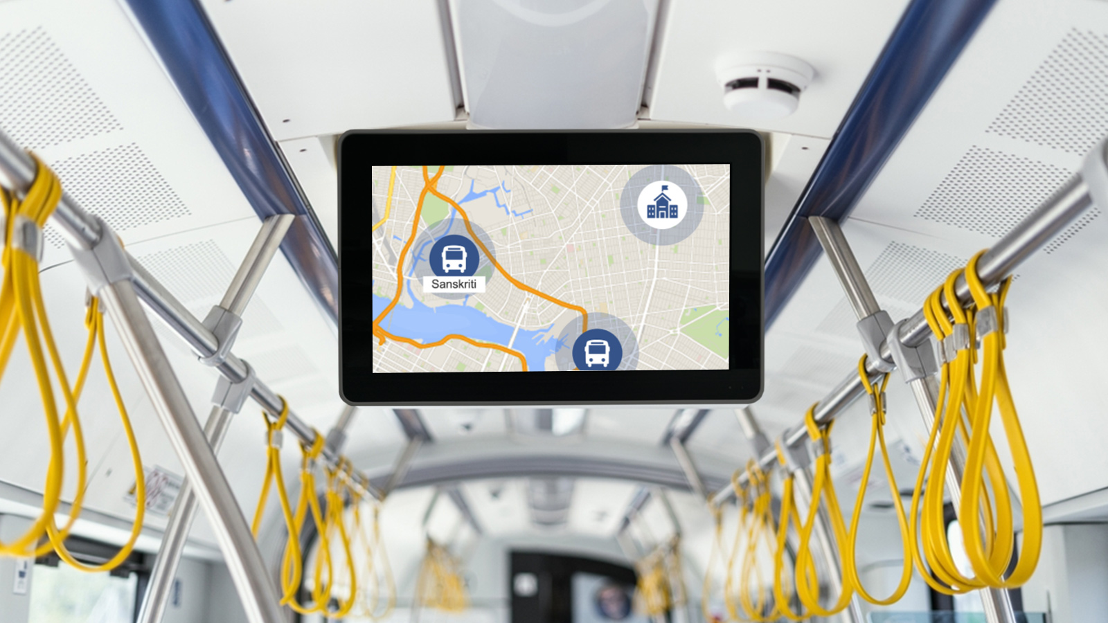 digital signage for Bus