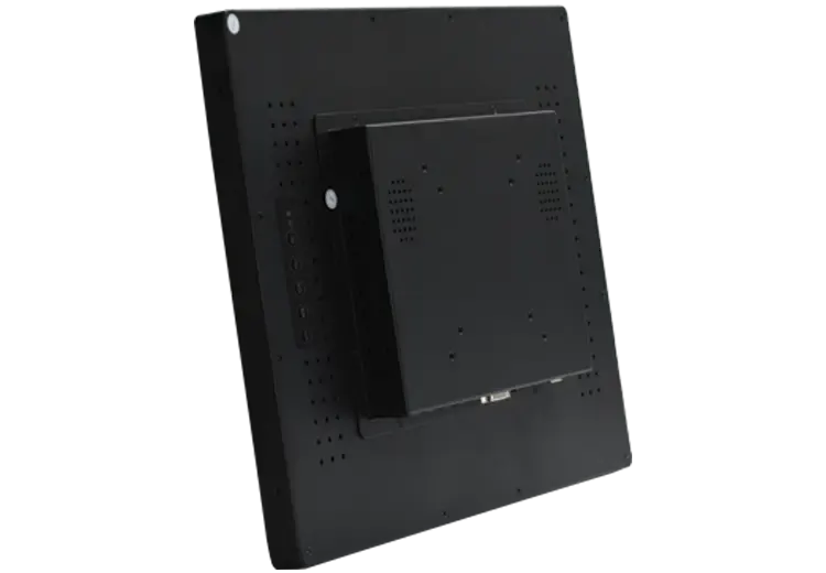 15 inch industrial touchscreen monitor back view