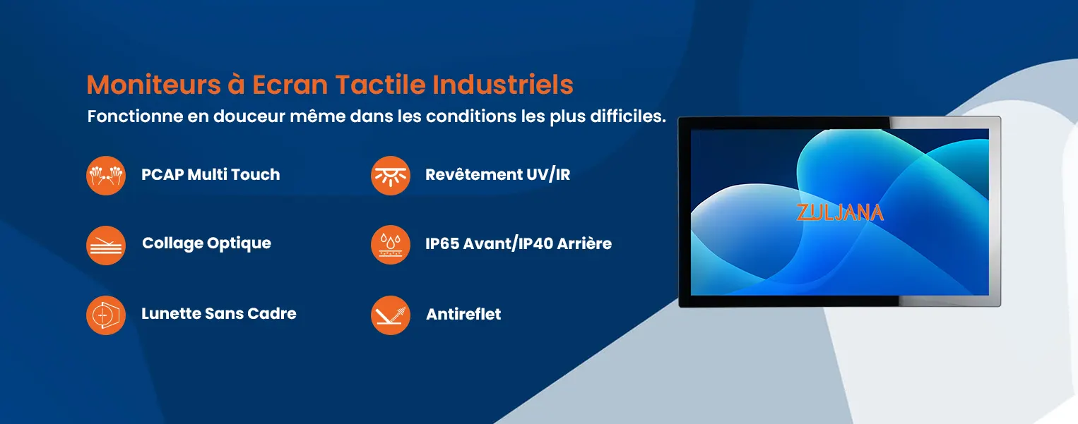 Écran Tactile Industriel - France 8 France TouchBanner 1