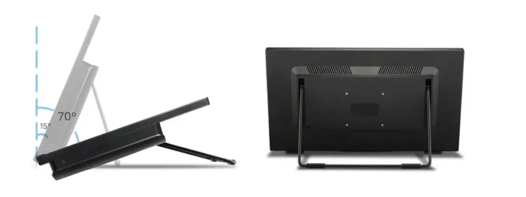 24 inch Touchscreen Monitor Plastic Frame 25 angle 01