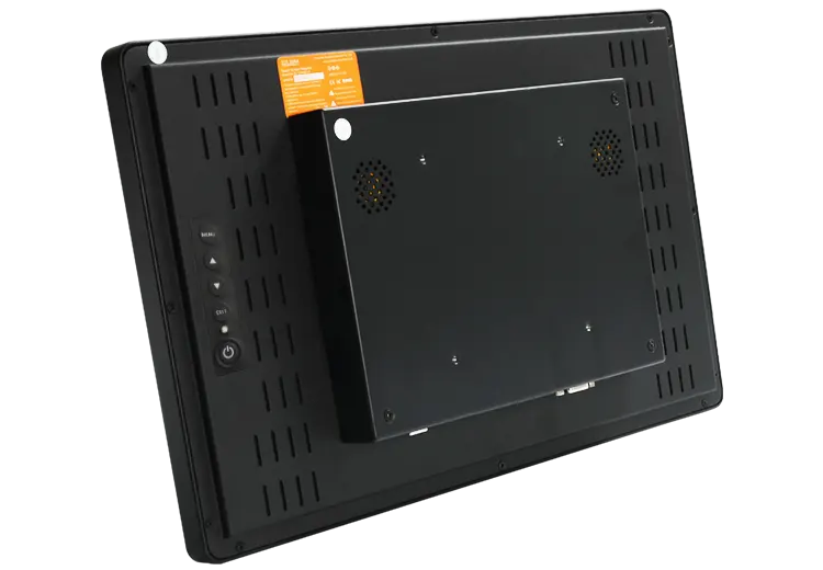 15.6 inch industrial touchscreen monitor back view