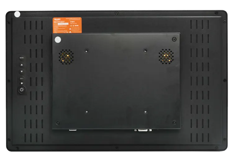 15.6 inch industrial touchscreen monitor backside