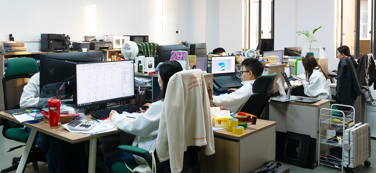 Chinese Employee Working